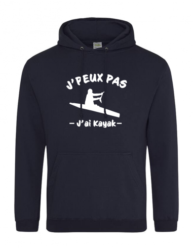 Sweat à capuche J'PEUX PAS J'AI KAYAK