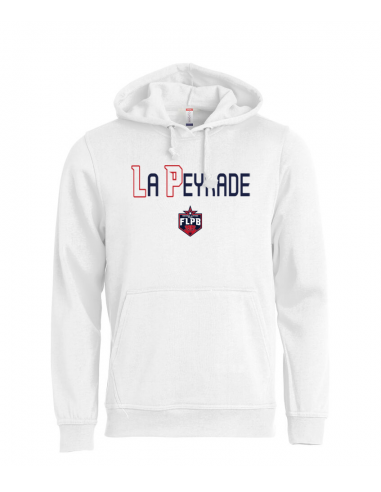 Sweat à capuche blanc FLPB