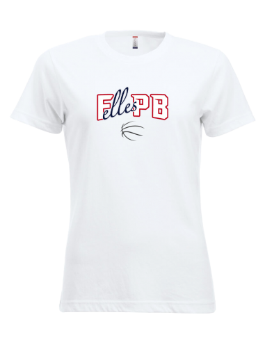 Tee-shirt blanc (gamme féminine) FLPB