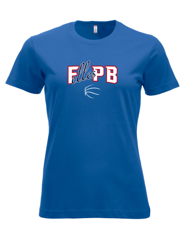 Tee-shirt bleu royal (gamme féminine)...